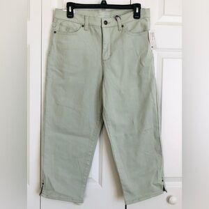 Gloria Vanderbilt Light Green Capris